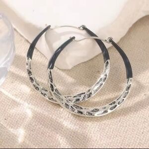Silver Hoop Earrings‎ Women Minimalist Jewelry New f96